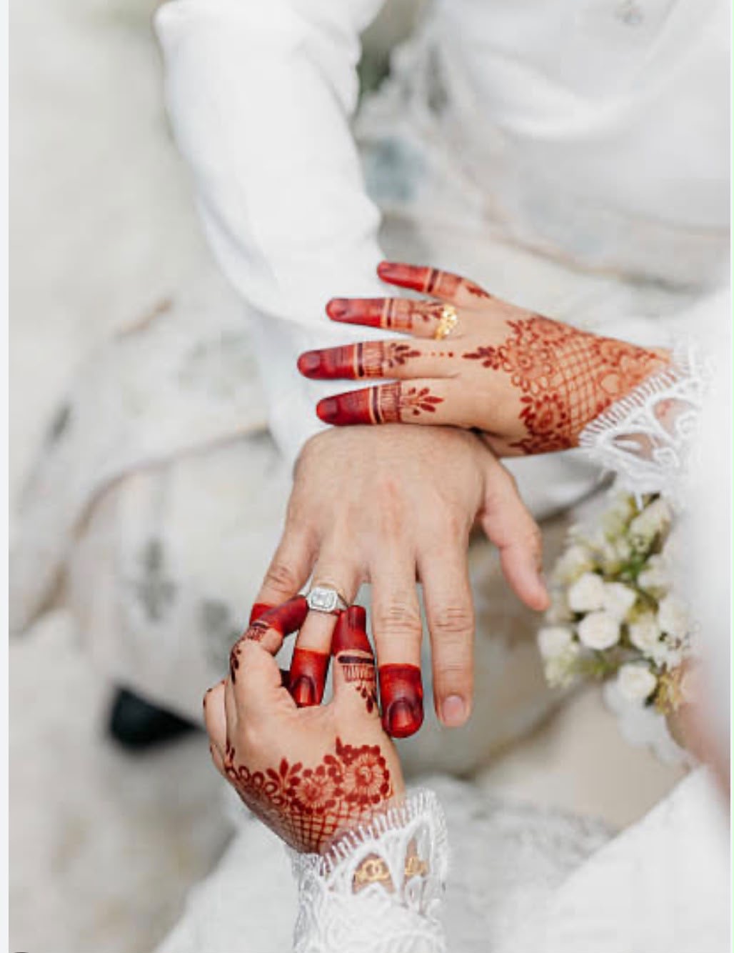 Exchanging rings after the Nikah